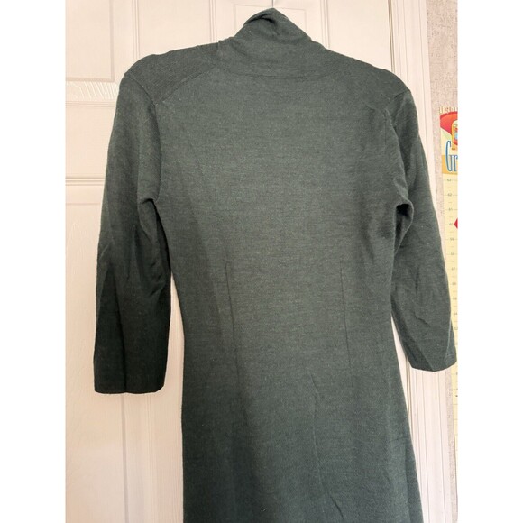 Peruvian Connection Alpaca Dress Women’s Small Dark Green 3/4 Sleeves Midi - Picture 9 of 13